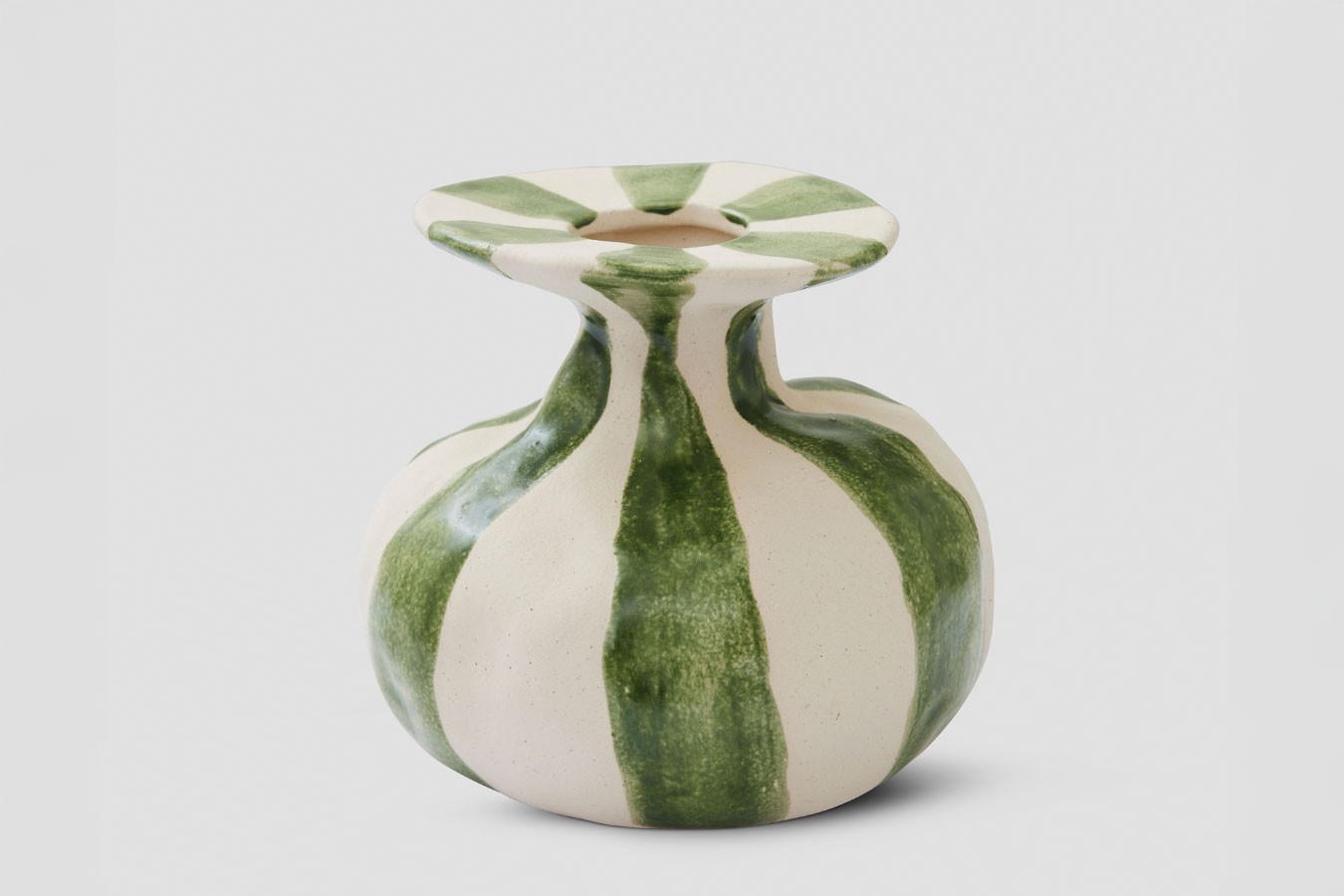 Dekovase Raja grünweiss klein