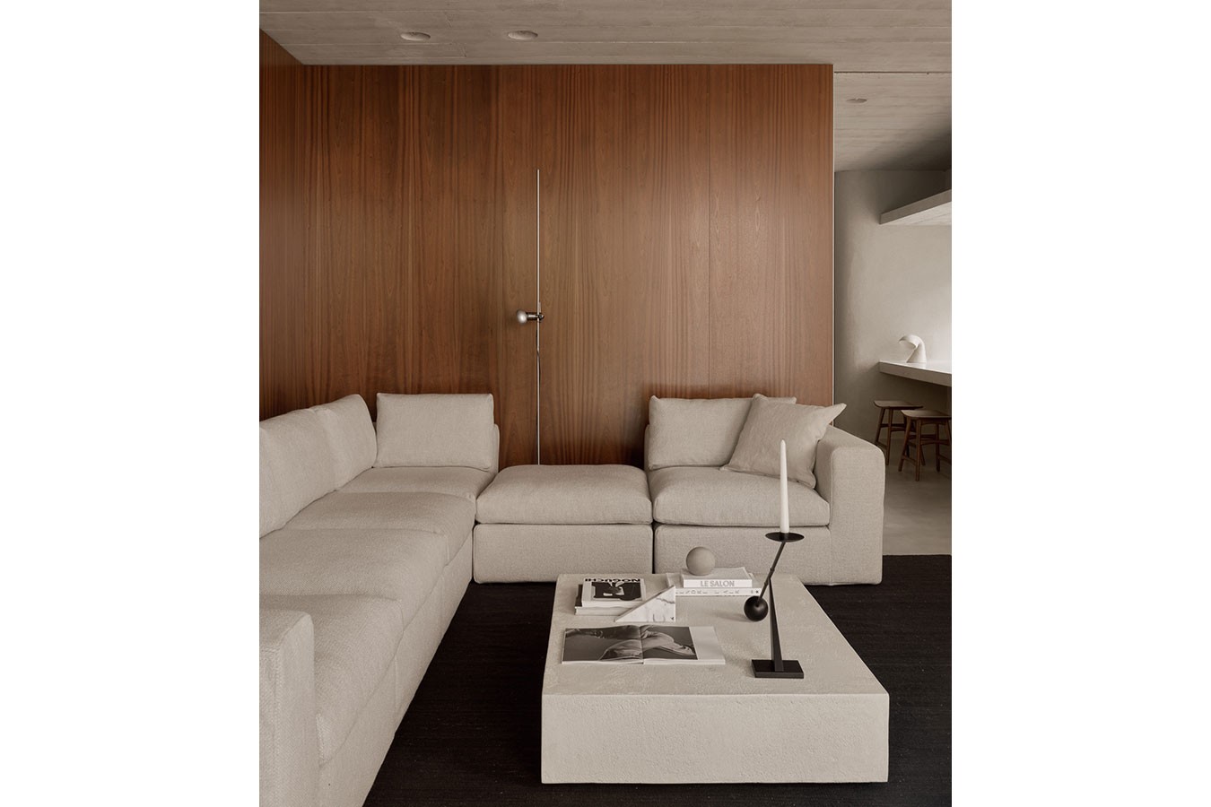 Couchtisch Elements Mikrozement beige 120*90 cm