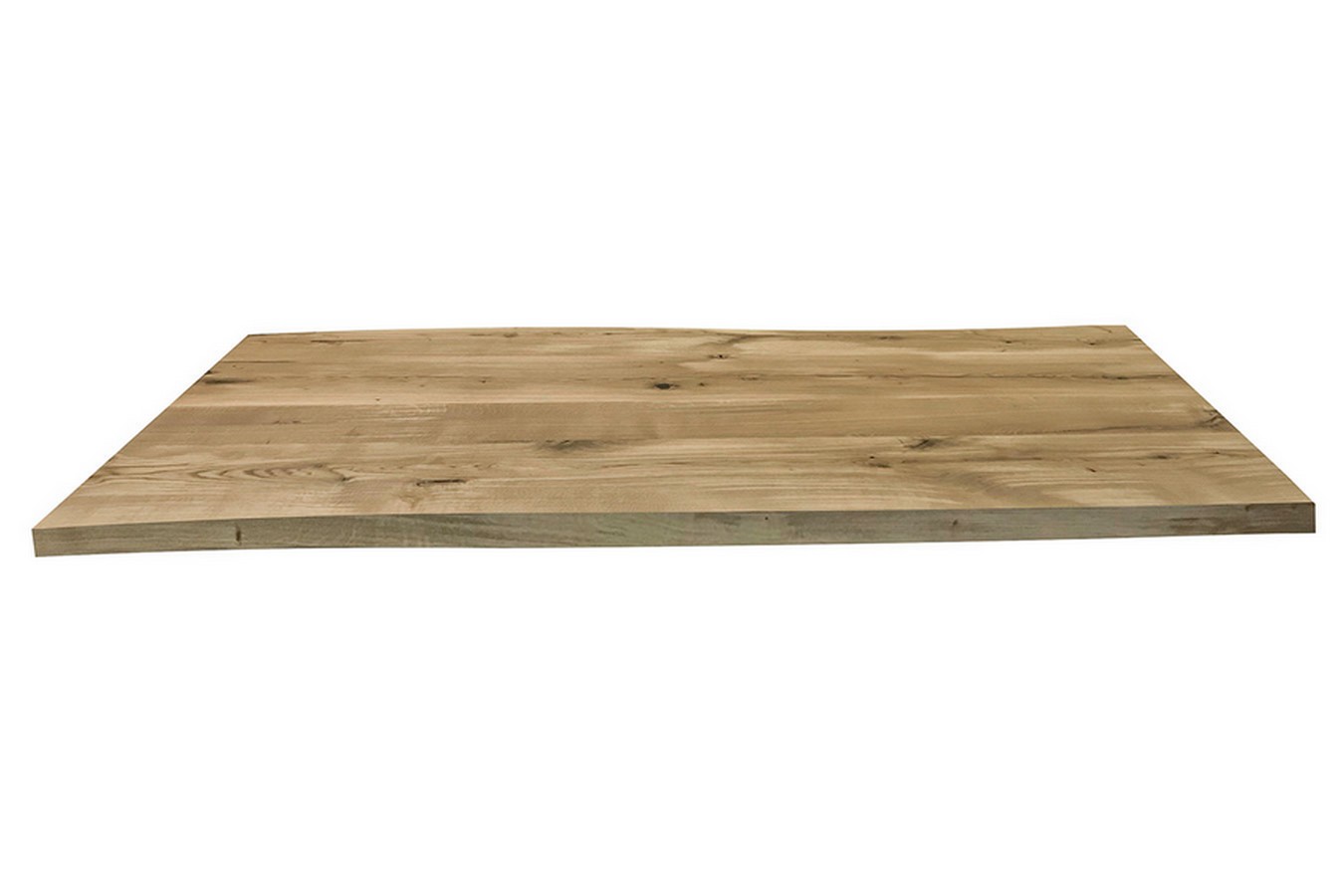 Tischplatte 4 cm Asteiche massiv organische Kante ab 60 cm konfigurierbar