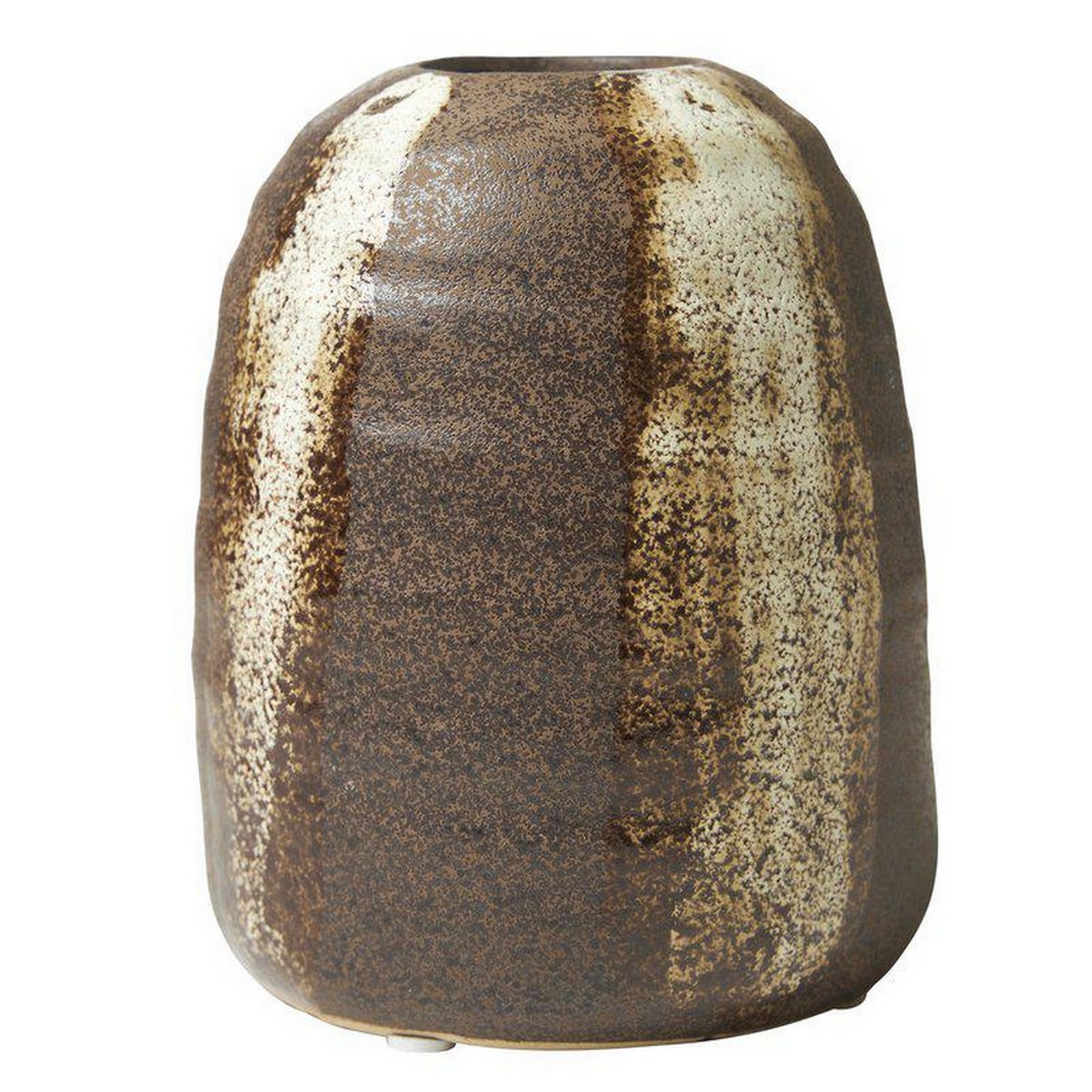 Dekovase Romi braun beige klein