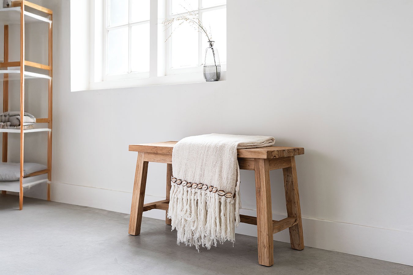 Sitzbank Trinity recycletes Teakholz natur