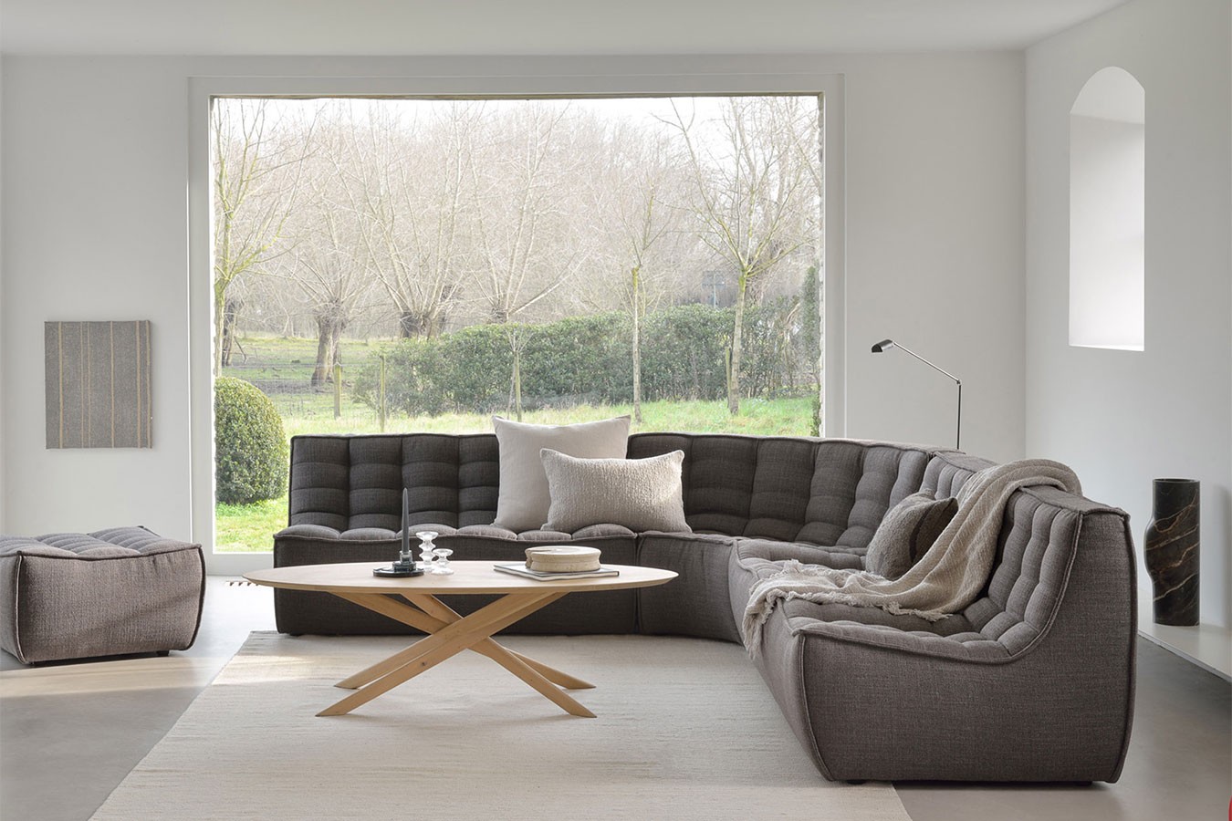 Couchtisch Mikado Eiche natur oval 143*67 cm