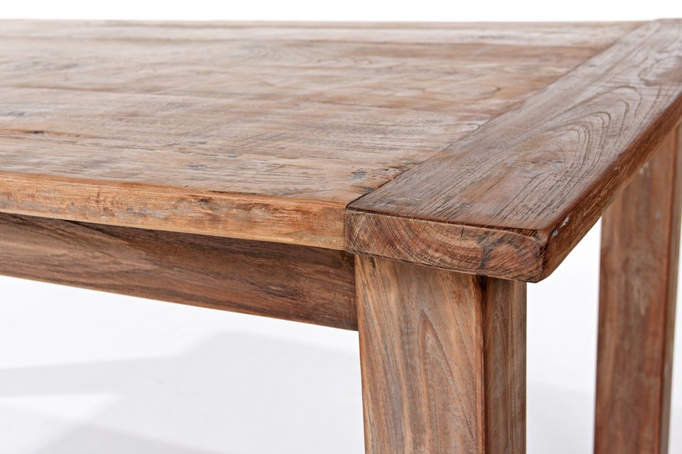 Elba Esstisch Teak rustikal 120 cm