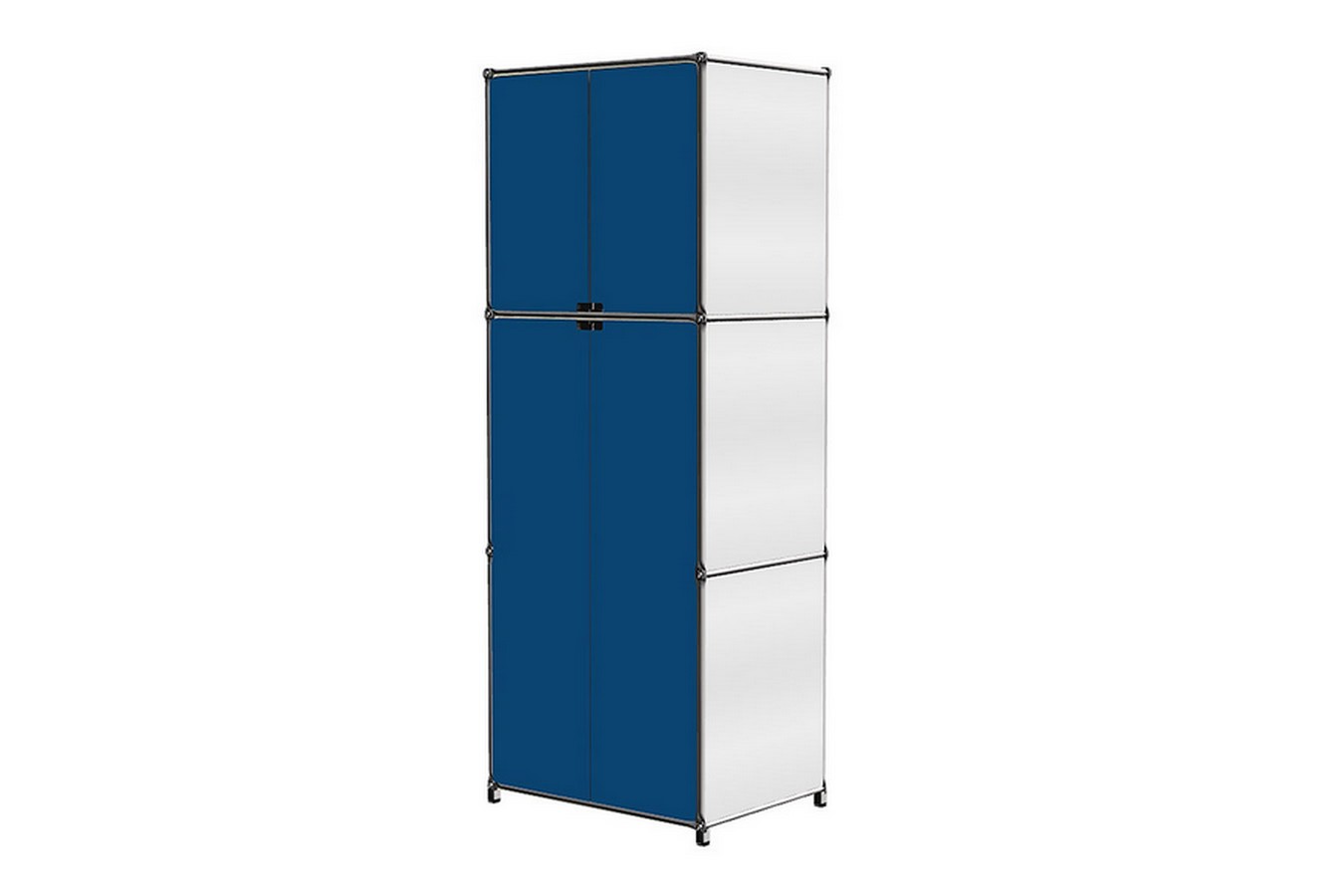Kleiderschrank System 180 blau H 223,5 cm