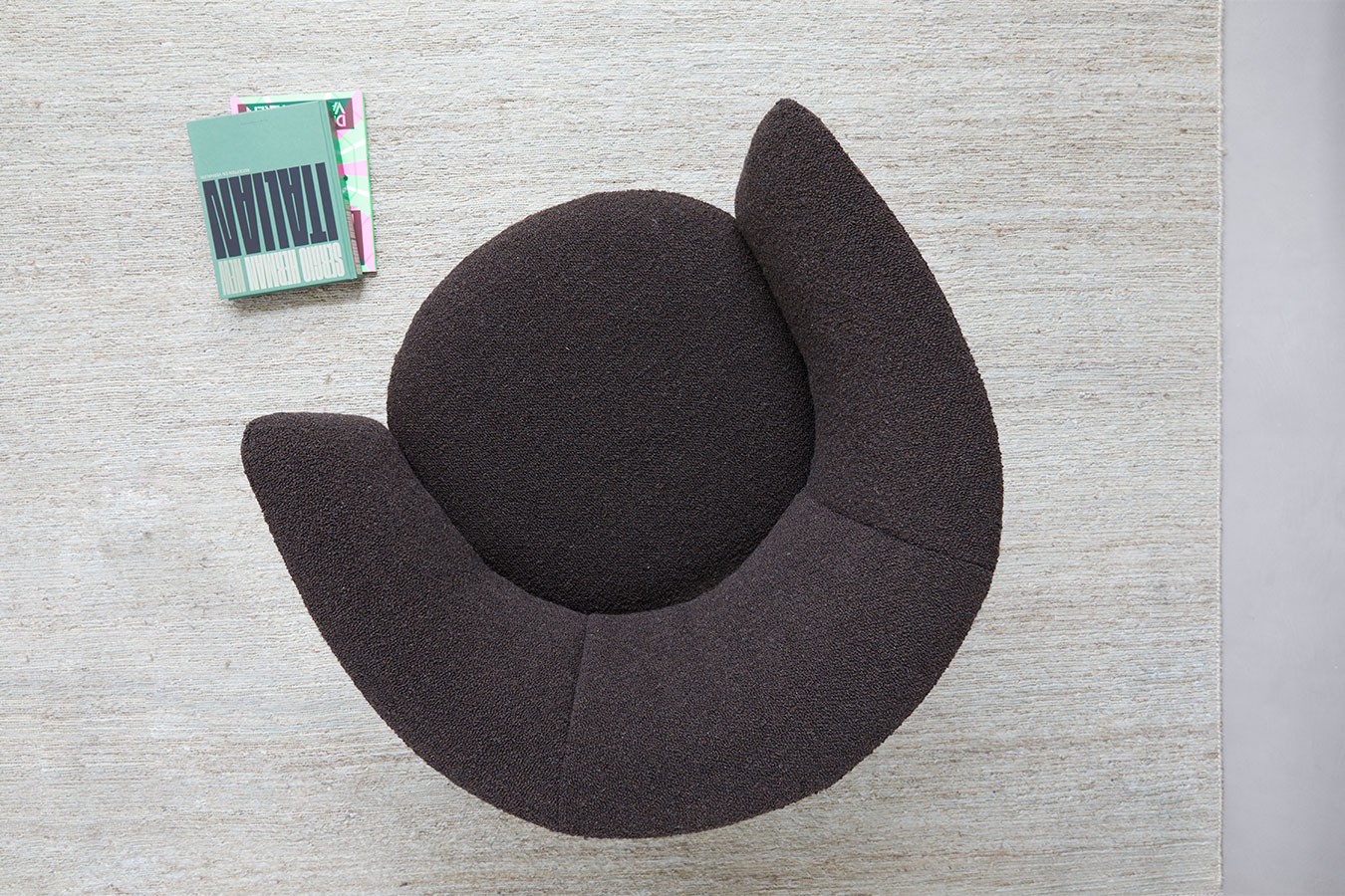 Drehstuhl Lola Stoff Leder olive