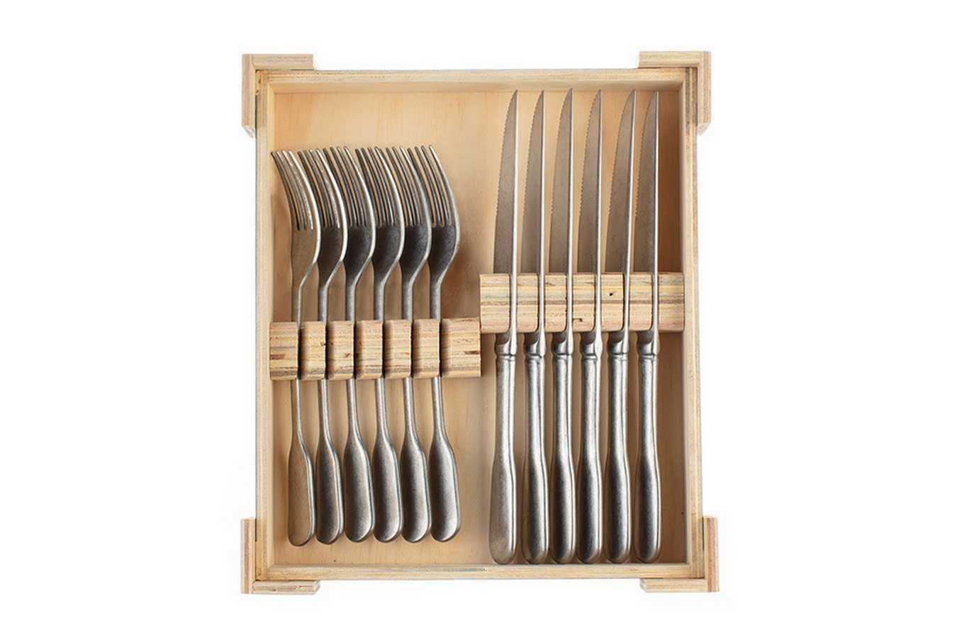 Steak Besteck Fiddle Box 12tlg