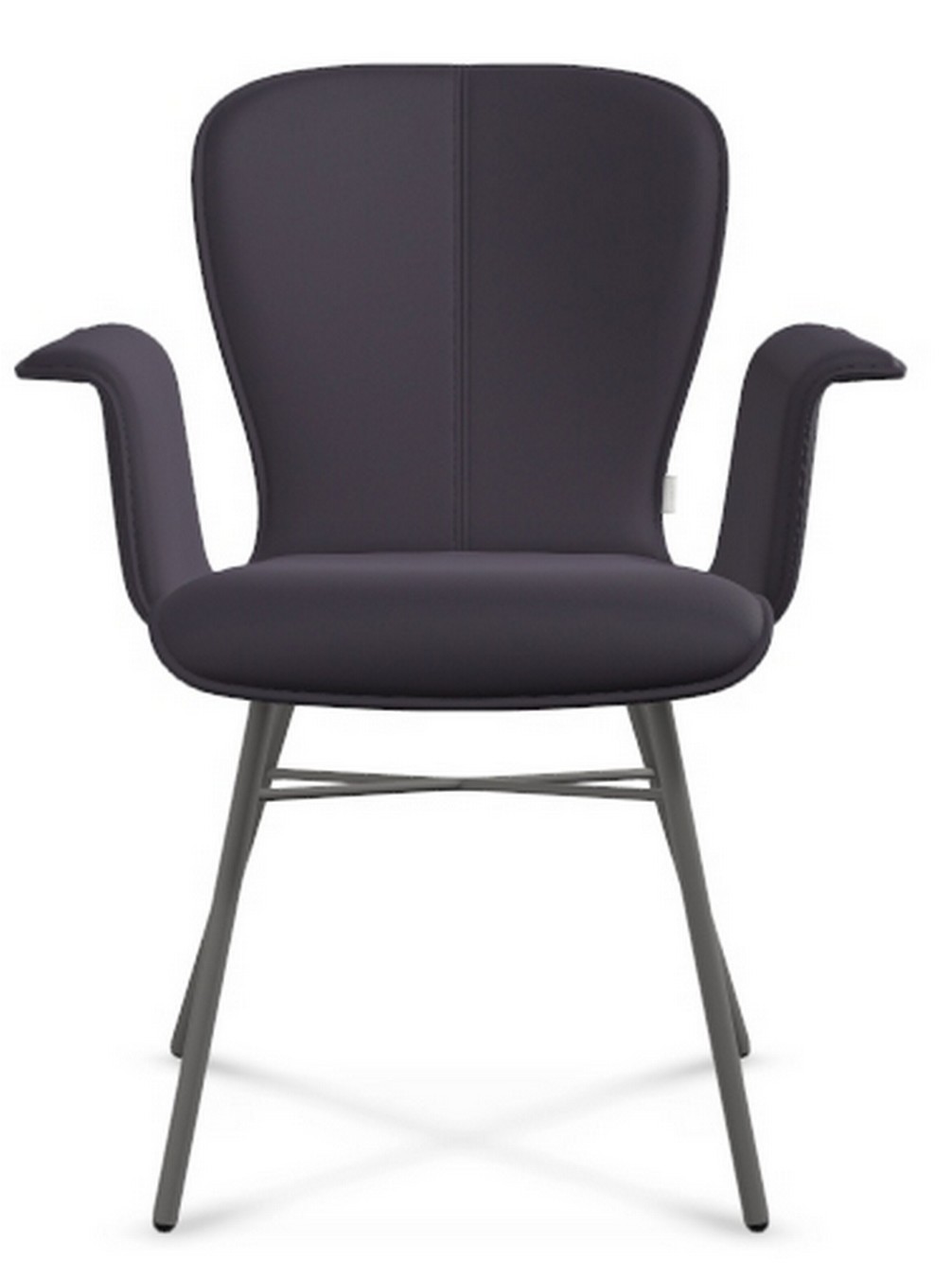 Armlehnstuhl Blake Stoff aubergine