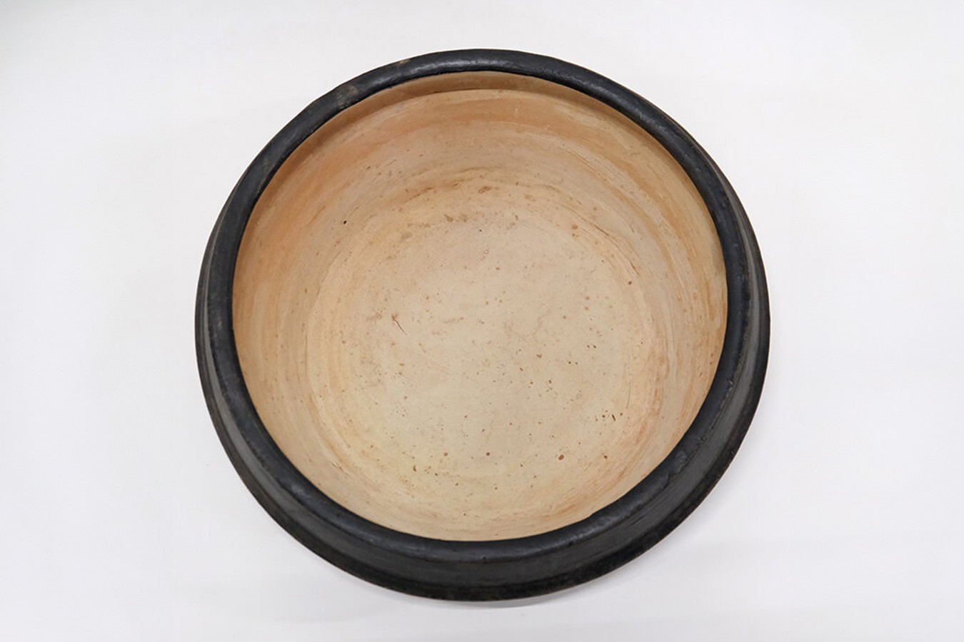 Dekotopf Ton grau H 14 cm