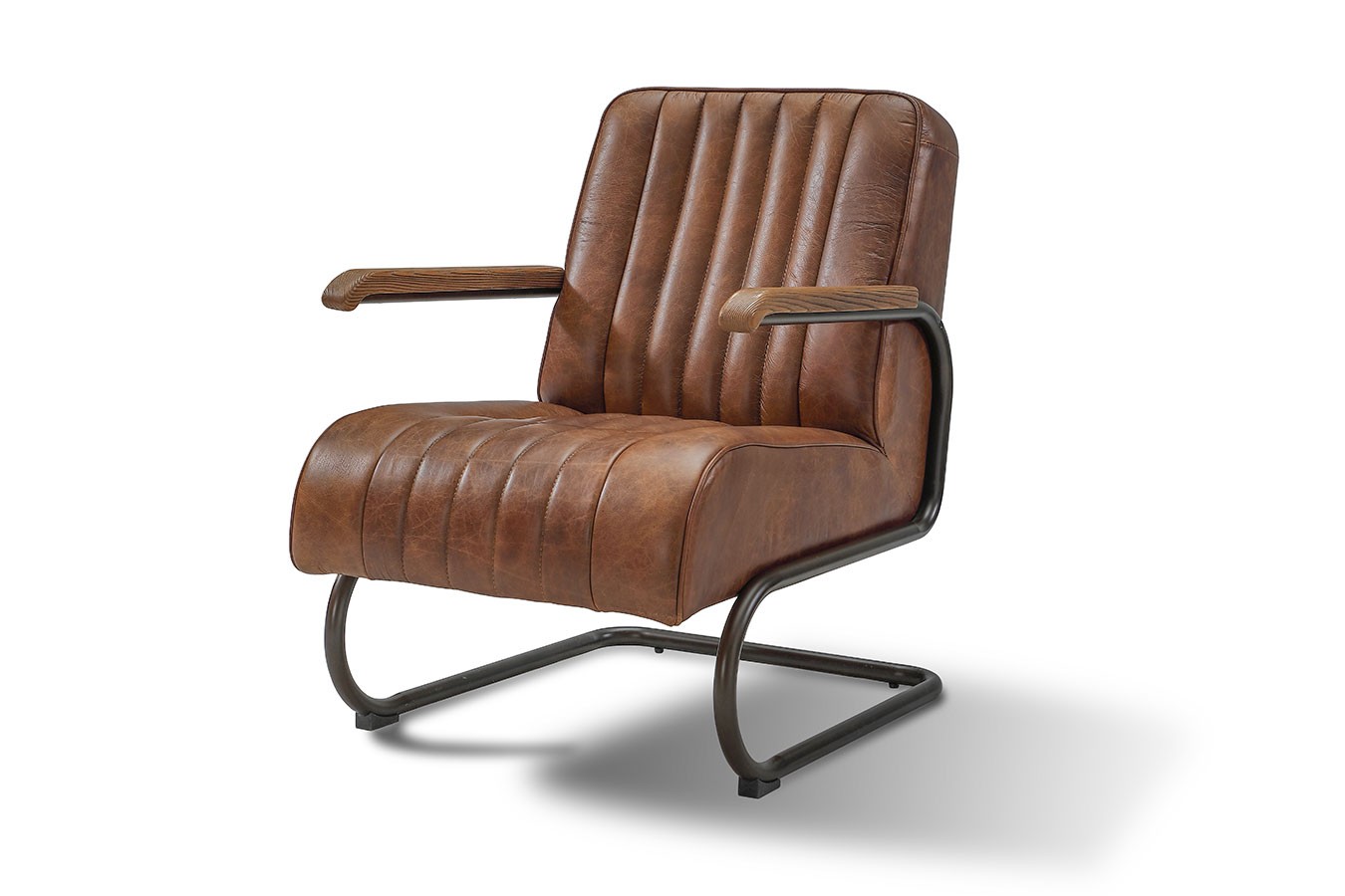 Lounge Sessel Marco Car 1930 Leder braun