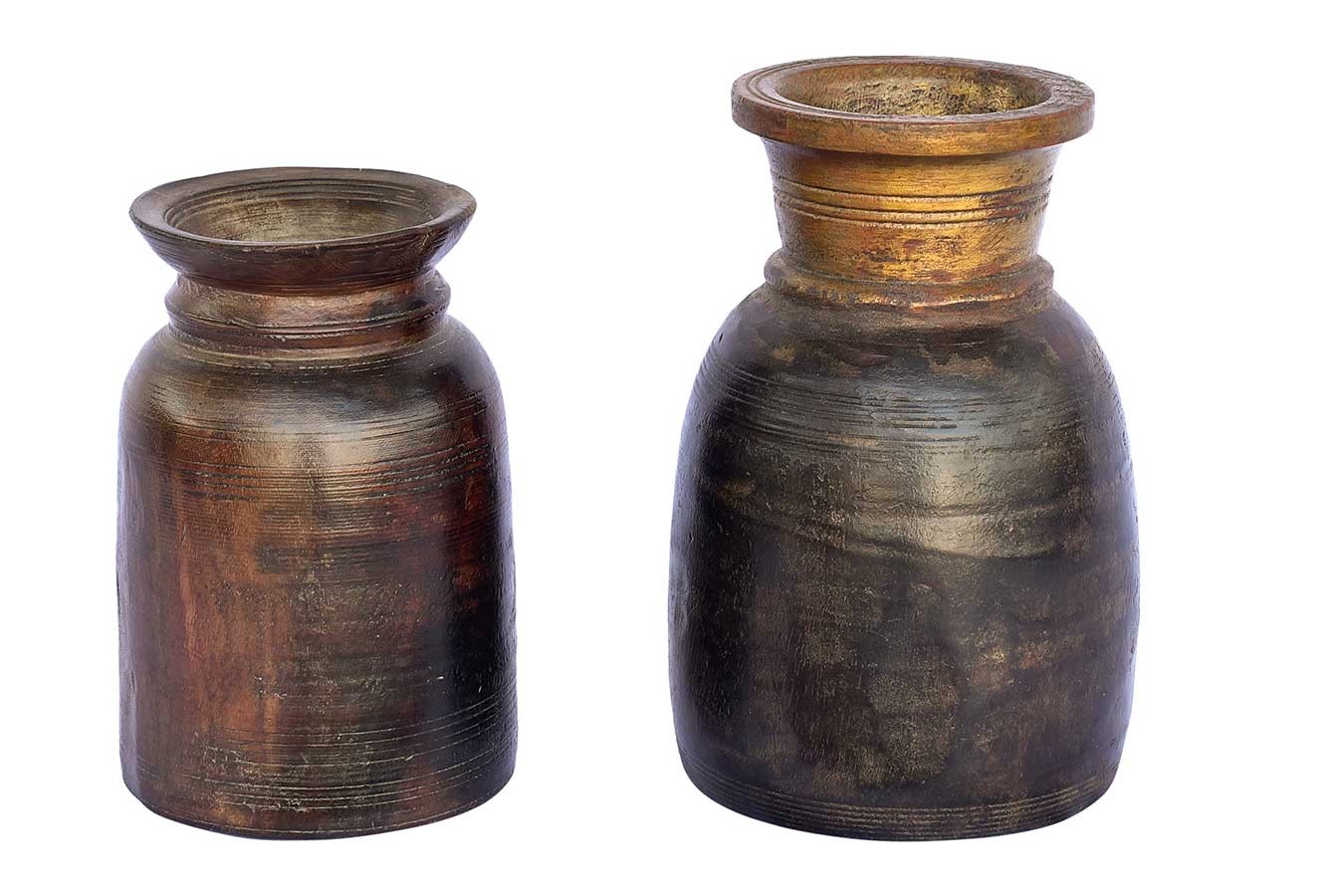 Vase Vintage Holz natur