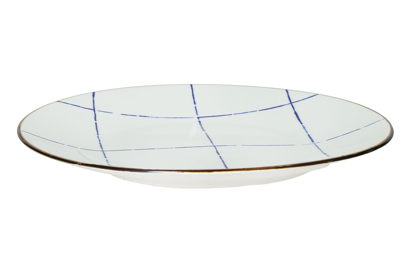 Speiseteller Anafi weiß blau D 27 cm