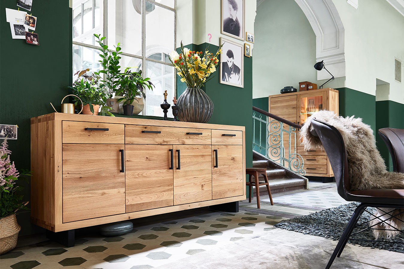 Anrichte Woodstock rustikale Eiche B 210 cm