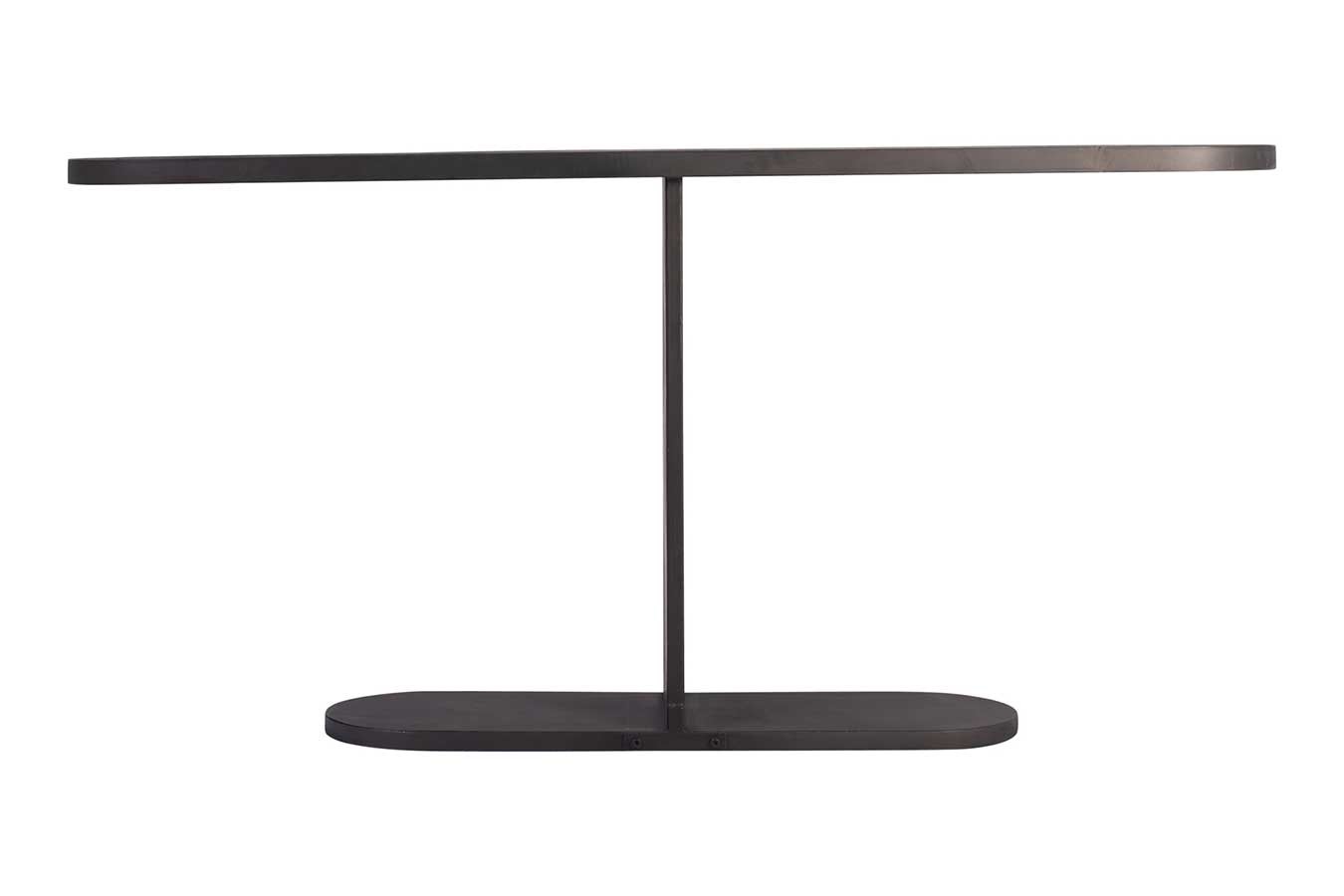 Konsole schwarz Metall/Holz