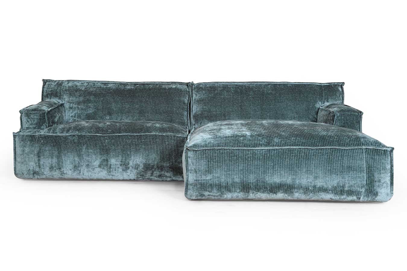 Ecksofa Plantes Cord silber
