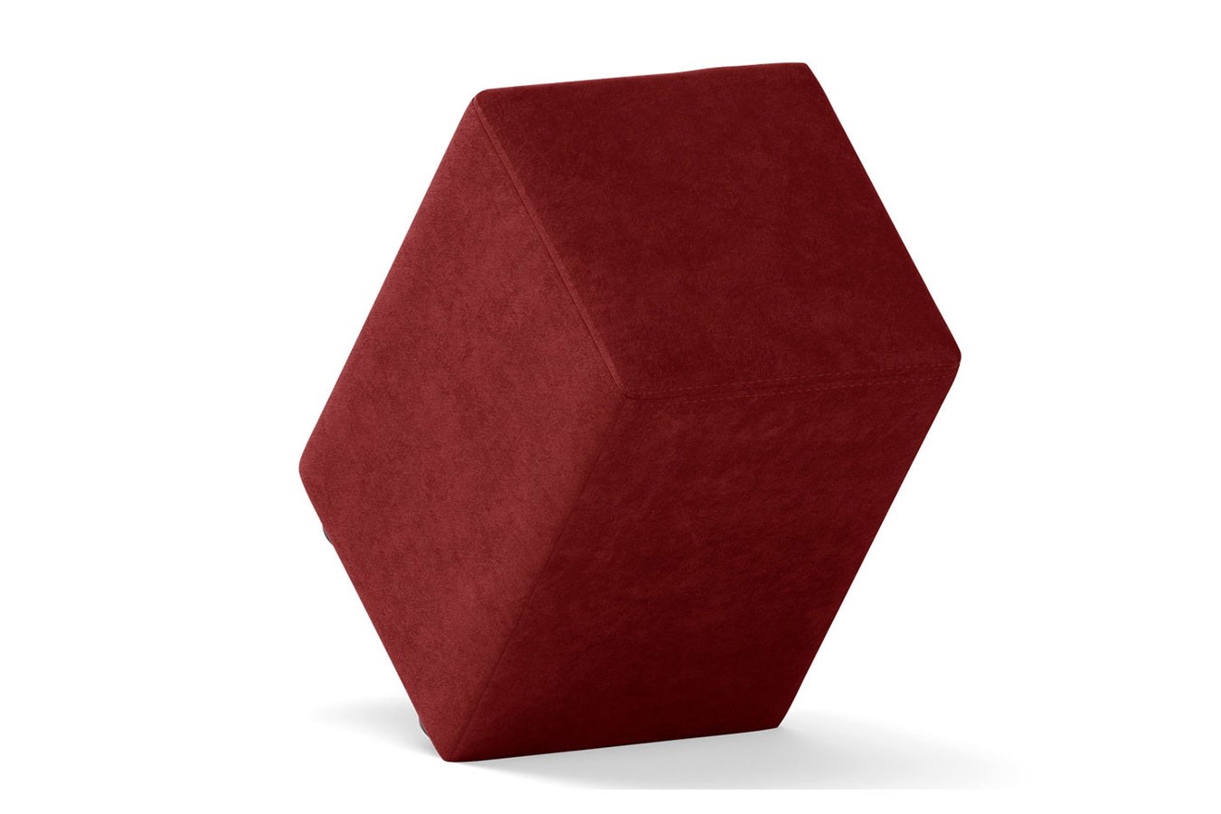 Sitzhocker Samt bordeaux