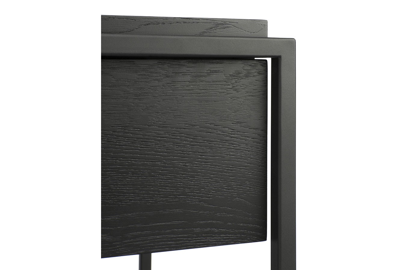Konsolentisch Monolith Eiche schwarz B 122 cm