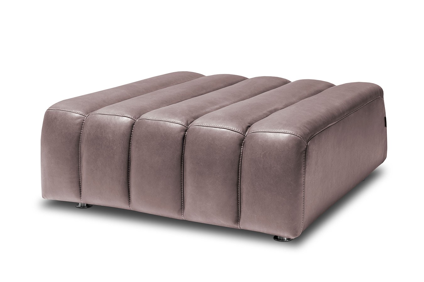 Hocker Bella Leder braun B 105 cm