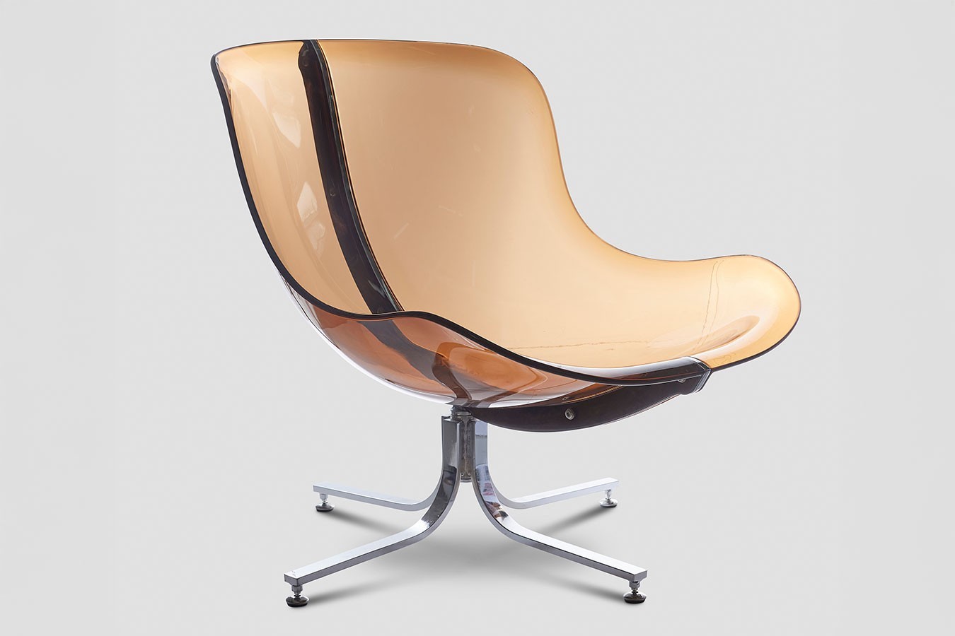 Sessel Glow braun transparent