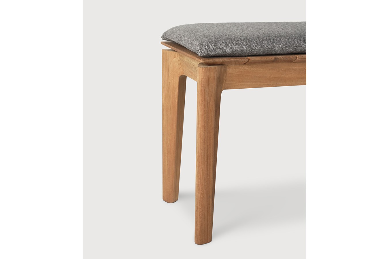 Garten Sitzbank Bok Teak grau