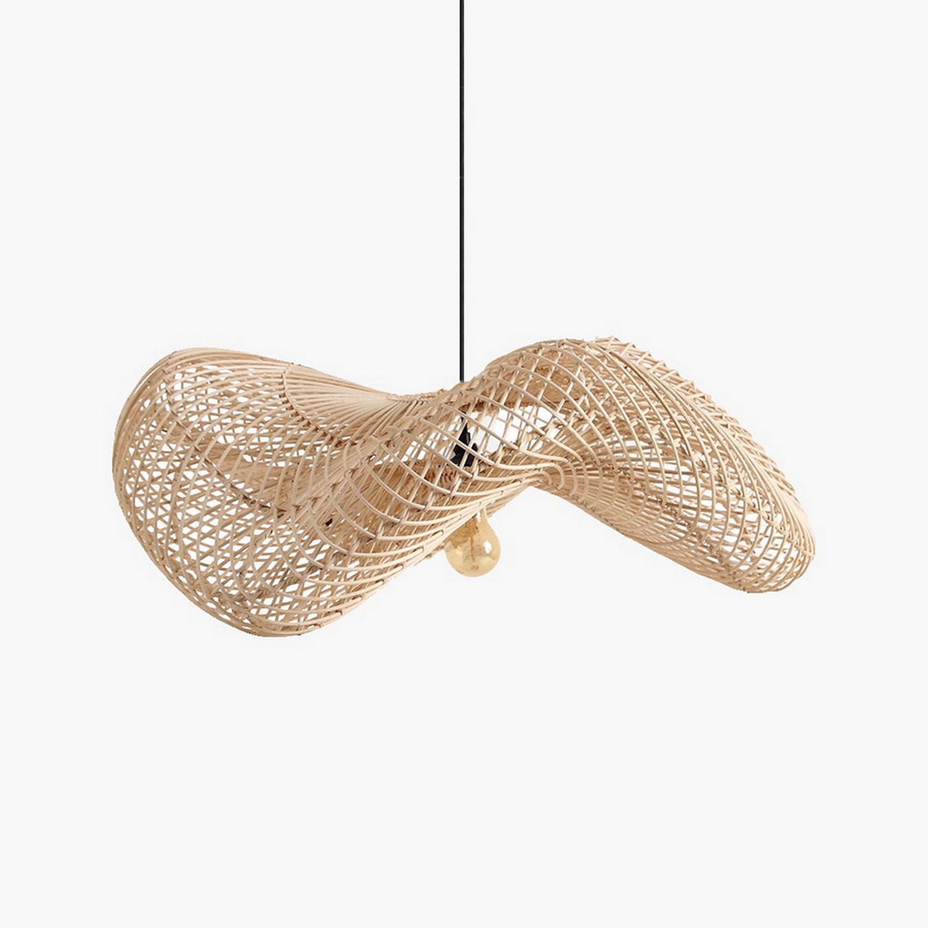 Hängelampe Wave Rattan D 71 cm