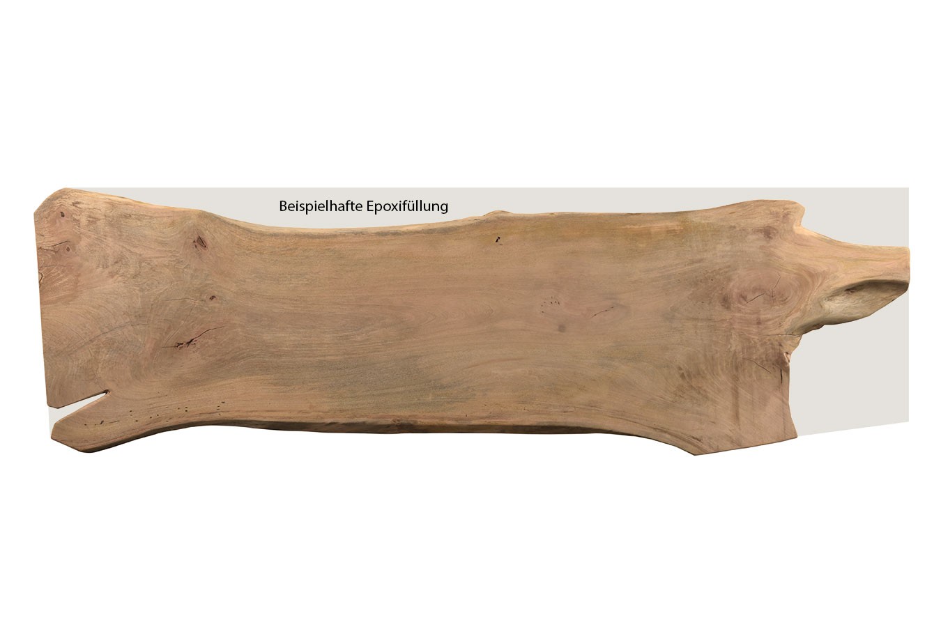 Tischplatte Monolith Mangoholz 350x108cm