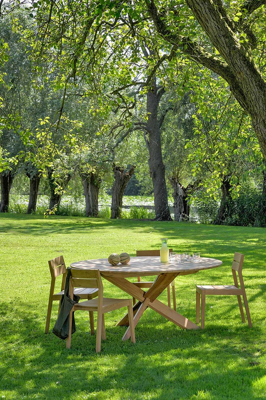 Outdoor Stuhl EX 1 Teak massiv