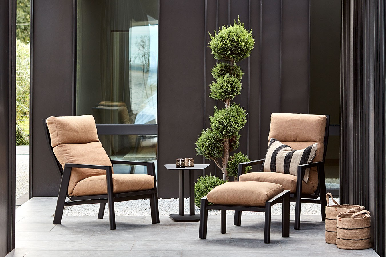 Loungesessel Slide verstellbar gold