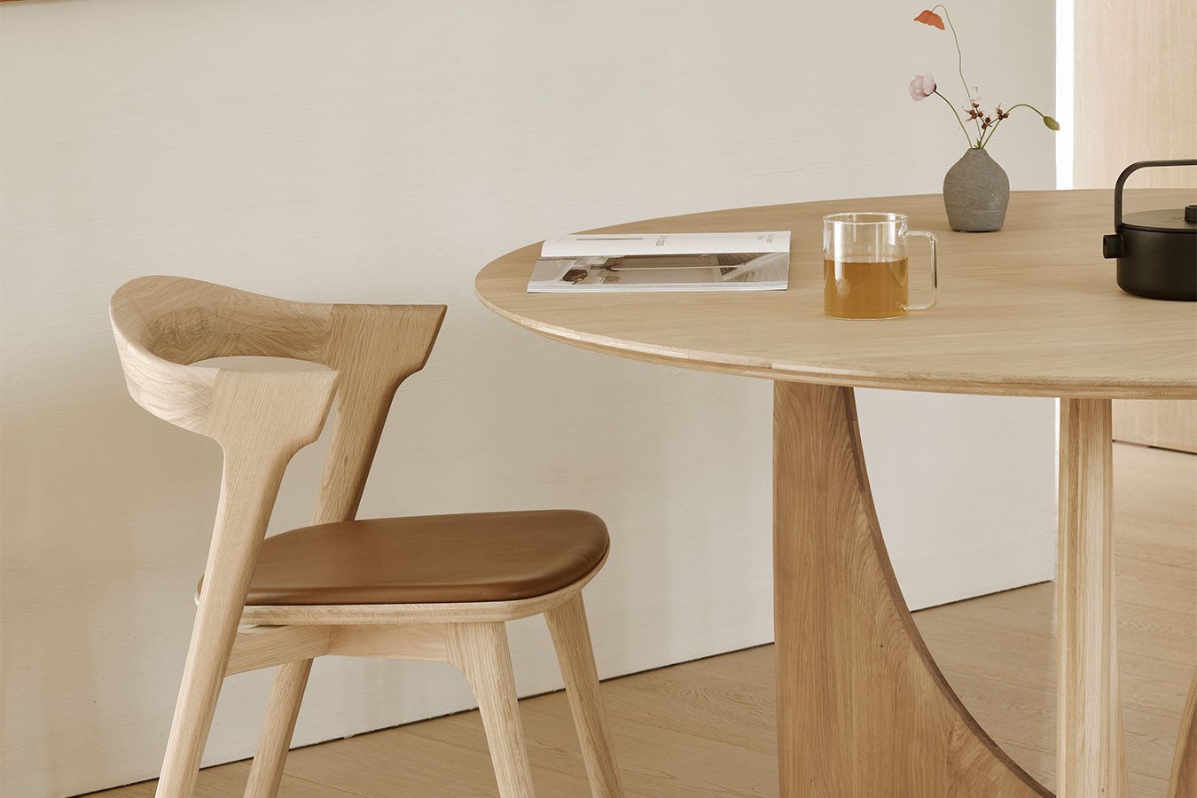 Esstisch Geometric Eiche natur D 150 cm