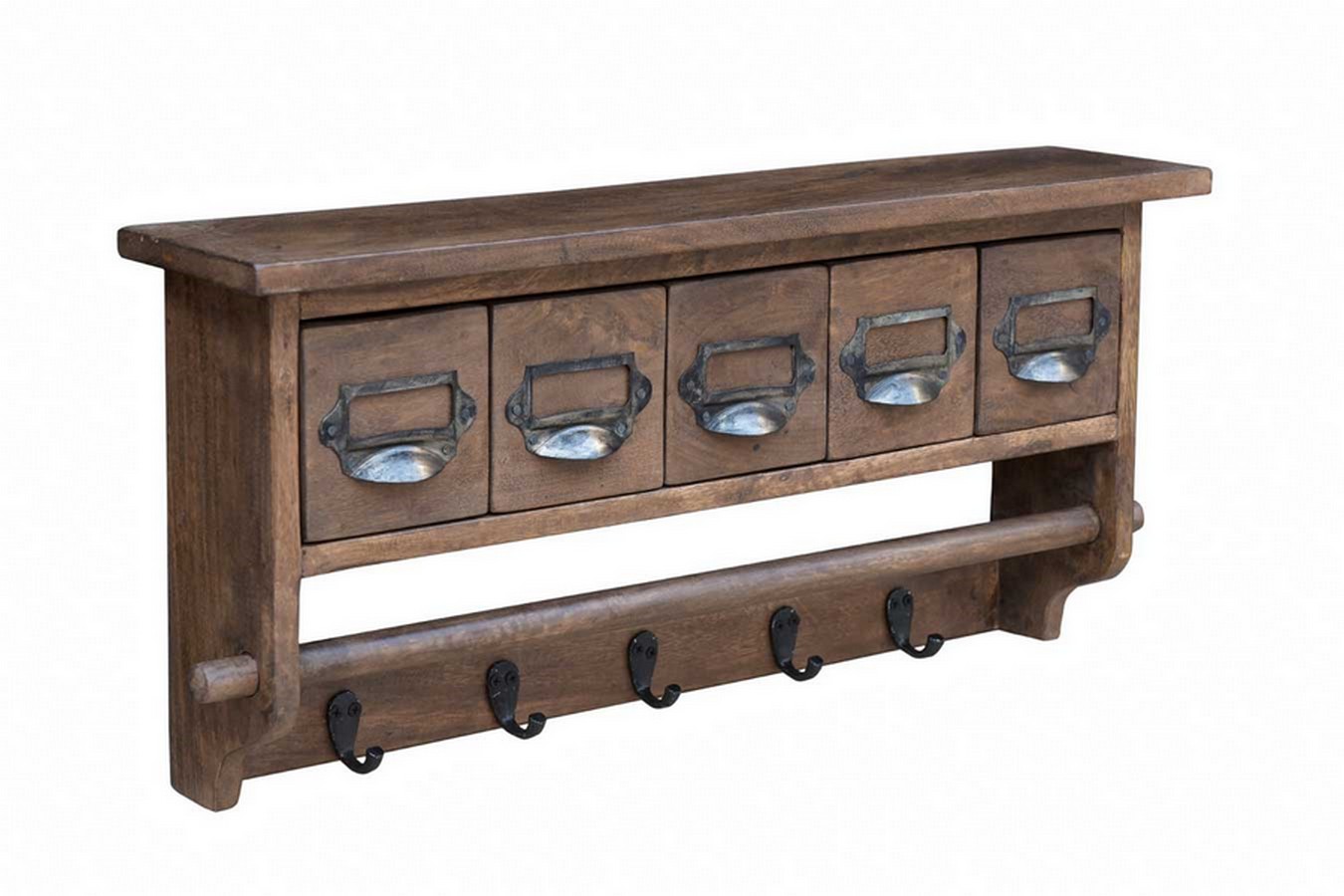 Wandregal Vintage mit Schubladen 66*30*15 cm
