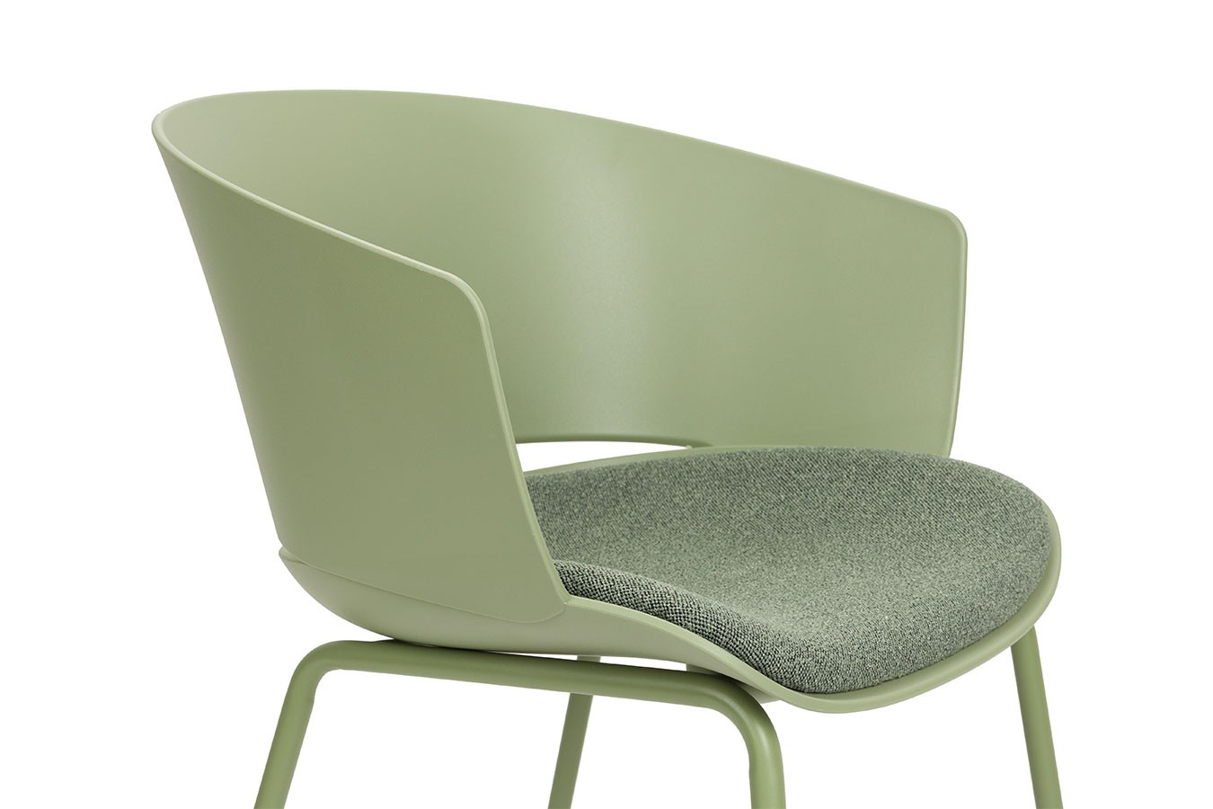 Designerstuhl Jessi Kunststoff grün
