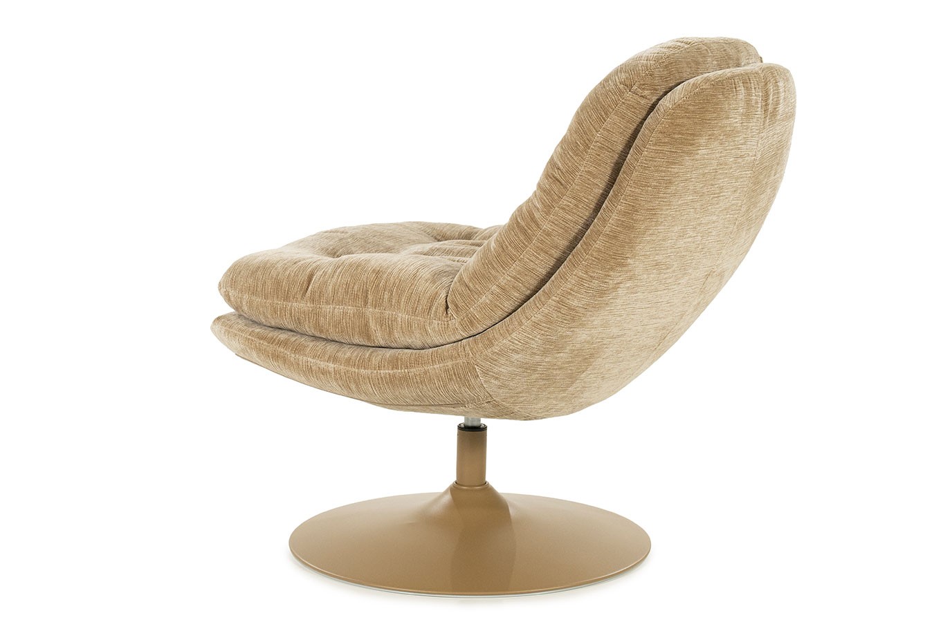 Drehsessel Tomba Velvet hellbraun