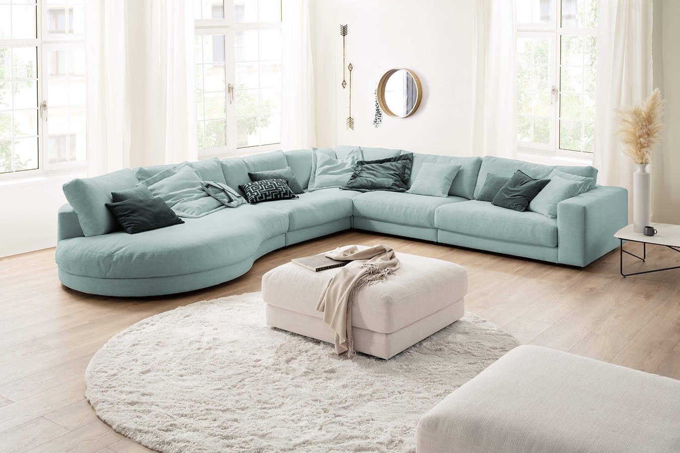 Ecksofa Downtown Stoff
