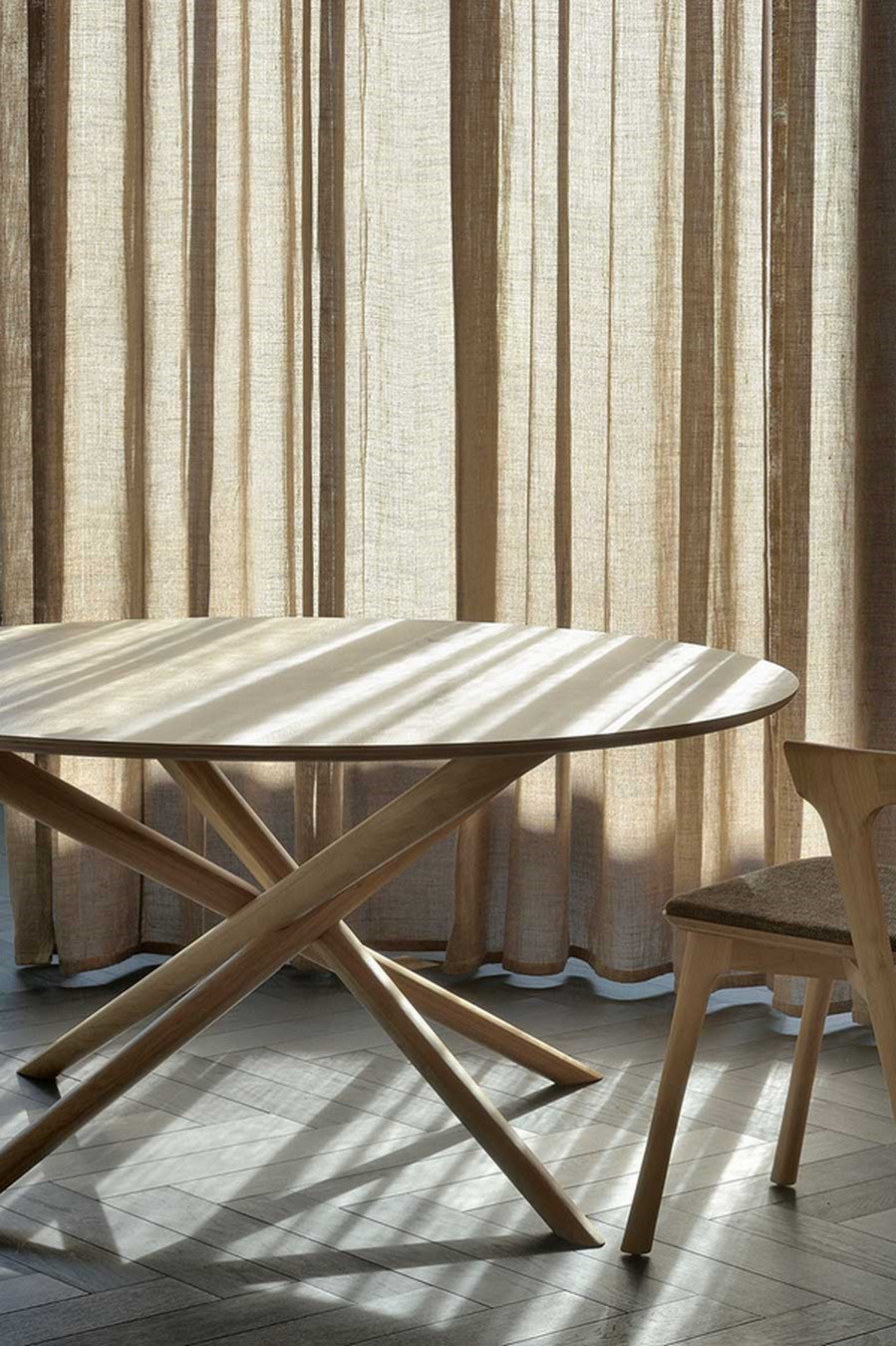 Esstisch Mikado Eiche massiv D 150 cm