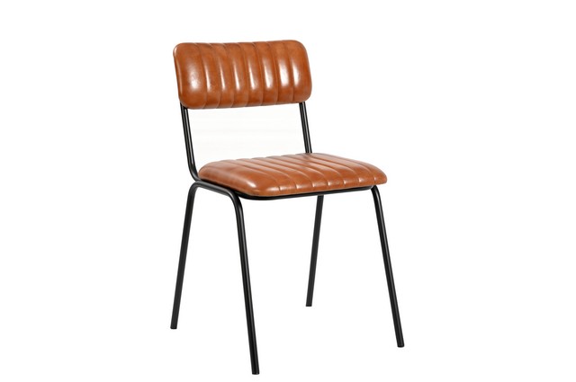Esszimmerstuhl Sixty Leder braun