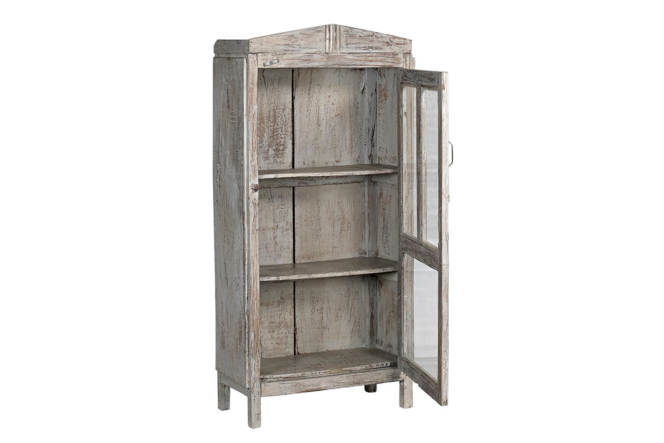 Vitrinenschrank Vintage grau