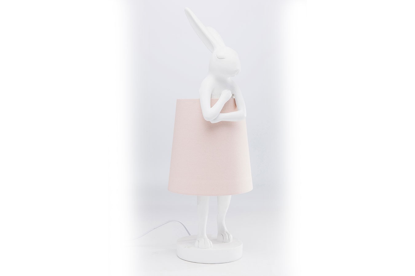 Tischleuchte Animal Rabbit weiss rosa h 68 cm