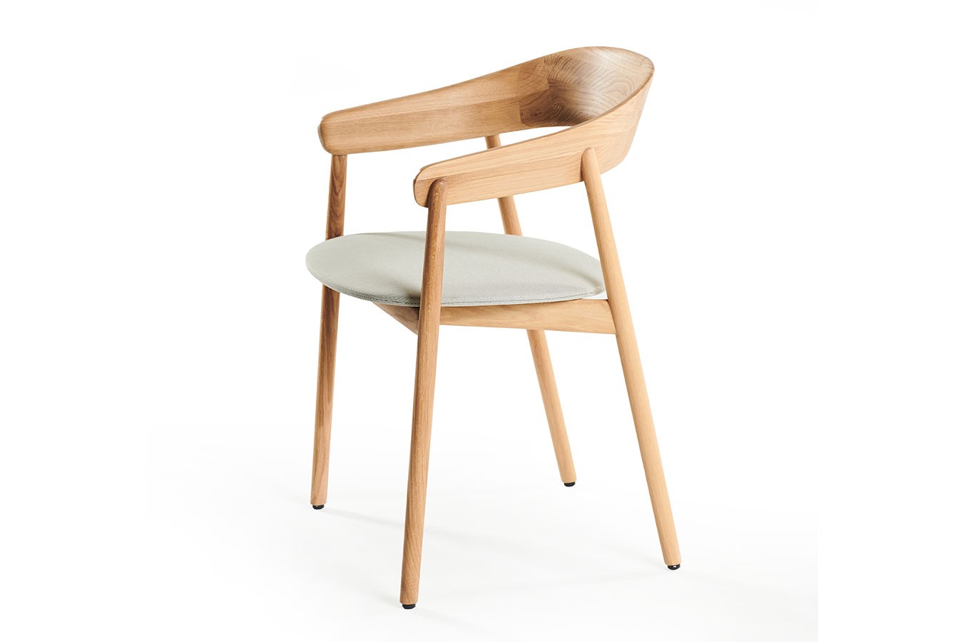 Designerstuhl Unaj mit Arm Eiche