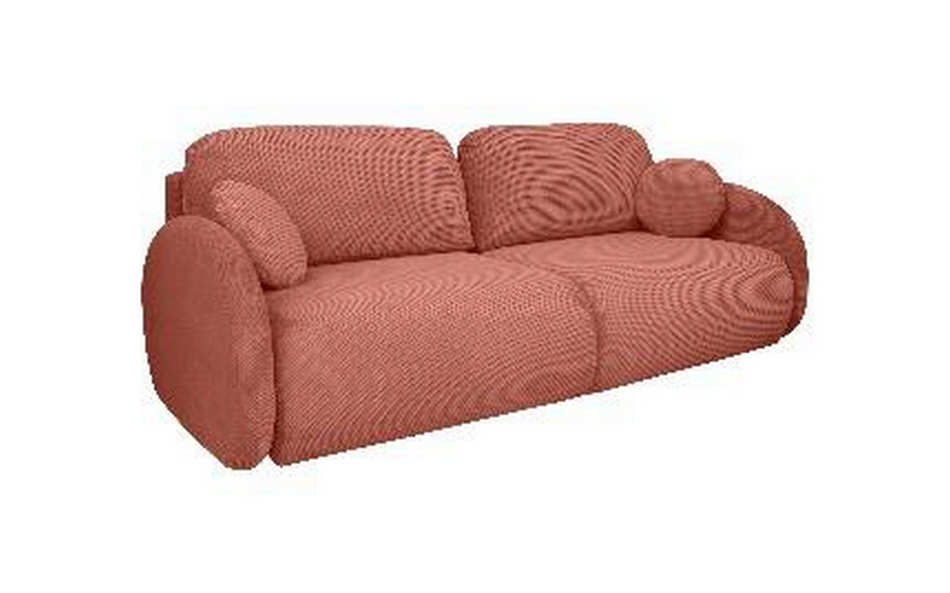 Schlafsofa Siena Stoff altrosa