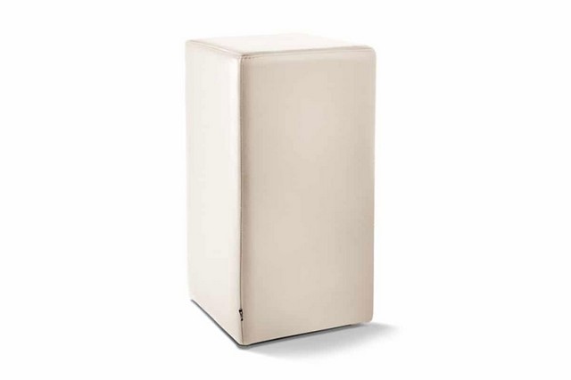 Tresenhocker Leder creme