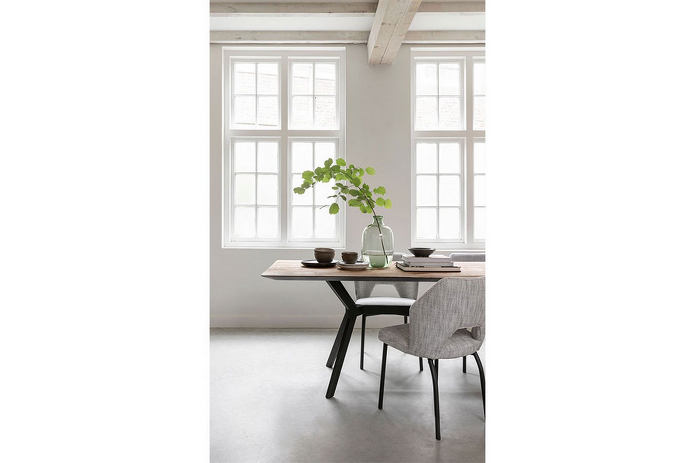 Tisch Metropole Teak Metall B 200 cm