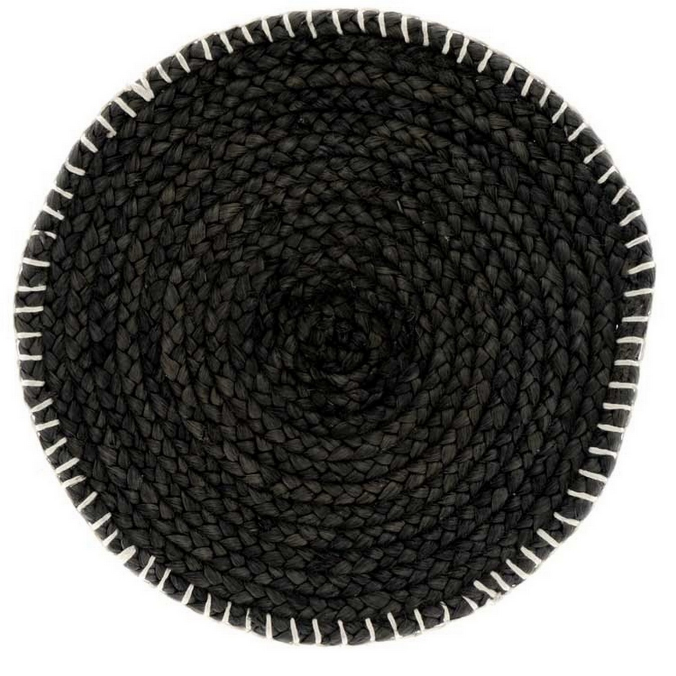 Tischset Mike Jute schwarz D 40 cm