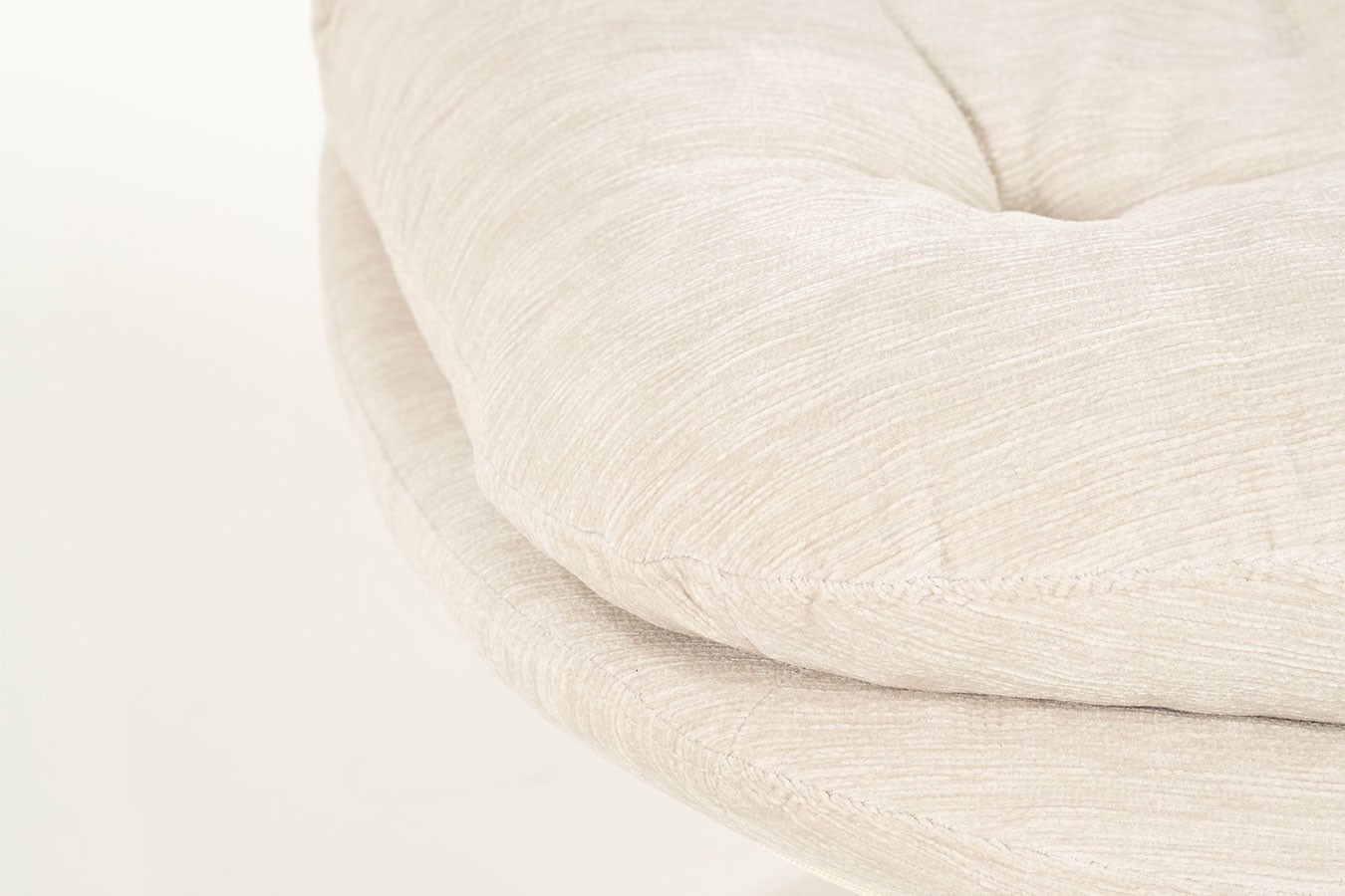 Drehsessel Tomba Velvet weiss