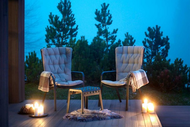 Gartensessel mit Armlehne Folio grau