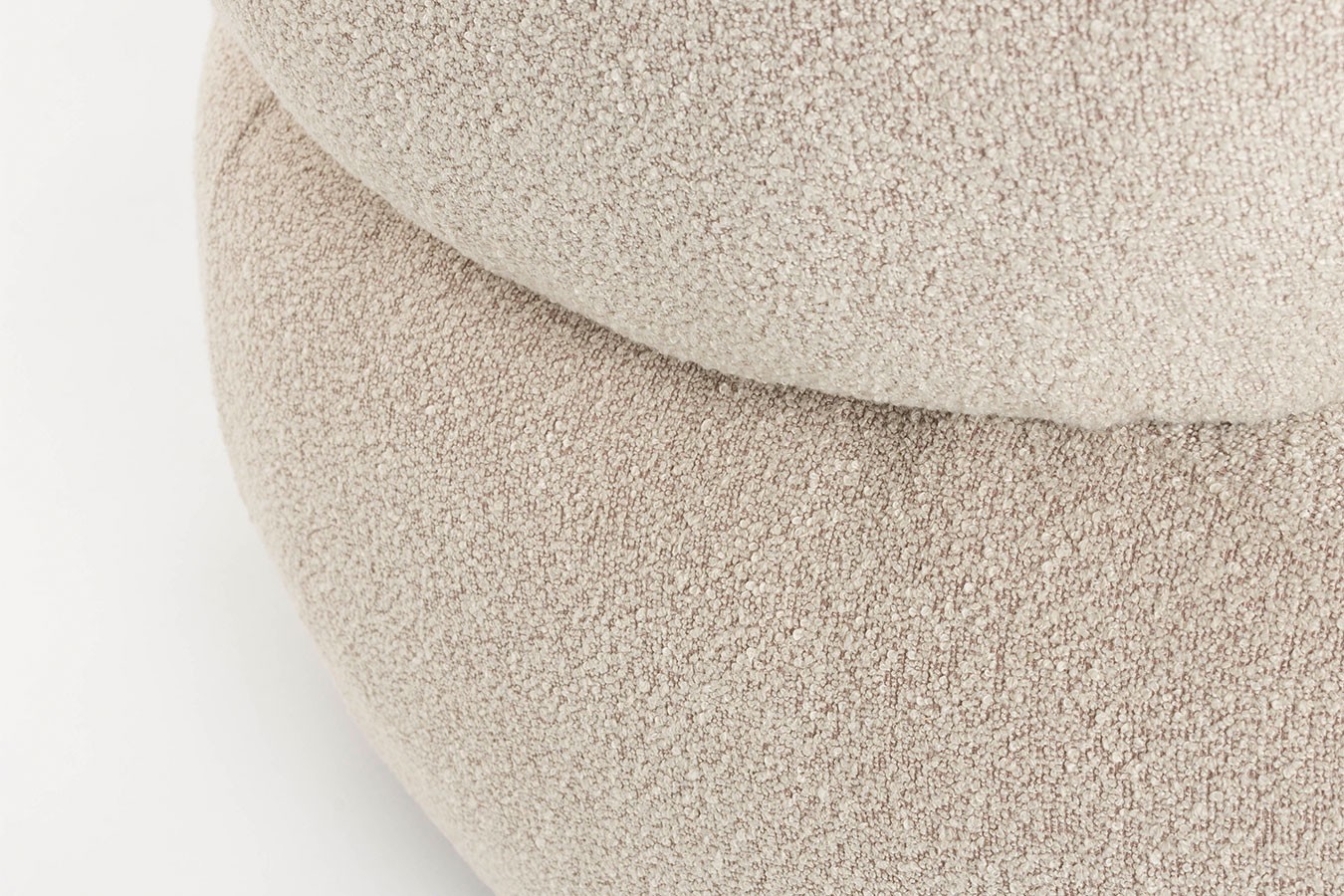 Sofa Noxx 2 Sitzer Boucle Stoff beige