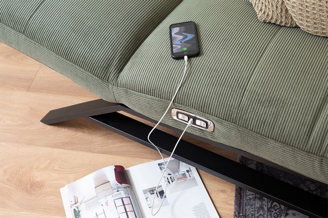 Relaxliege Rovere Feincord olive