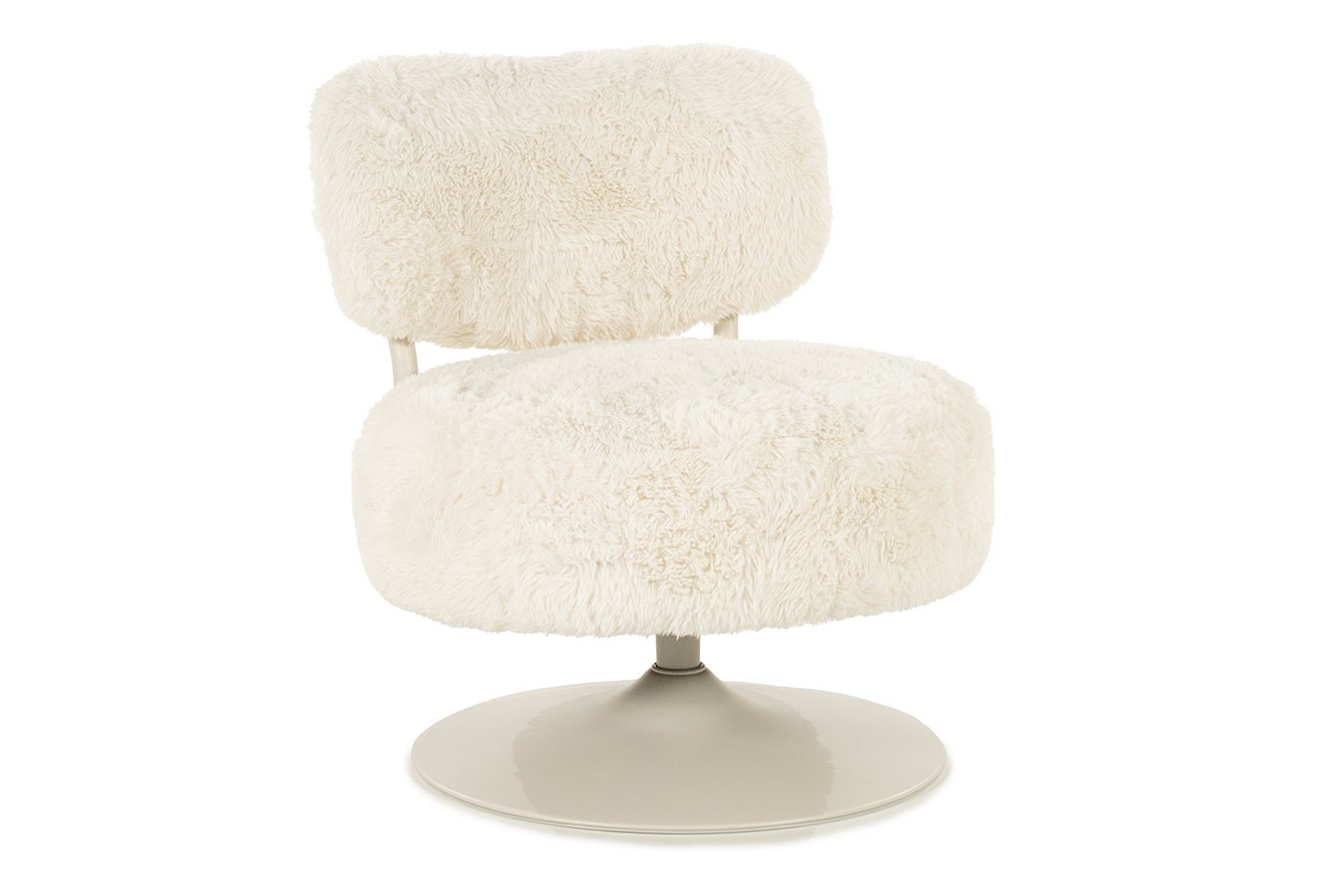 Drehsessel Furby Retro Look weiss