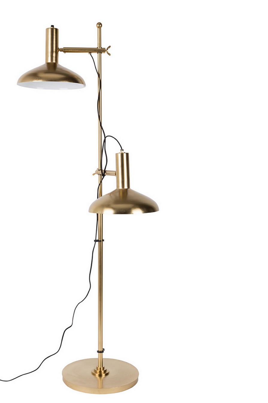 Stehleuchte Messing h 163 cm