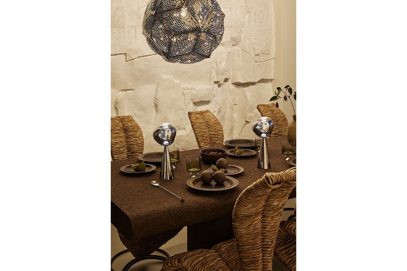 Tischlampe Melt Silber
