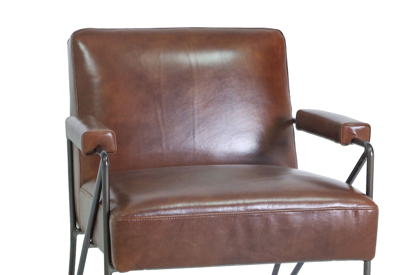 Lounge Sessel Marco Havana Leder braun