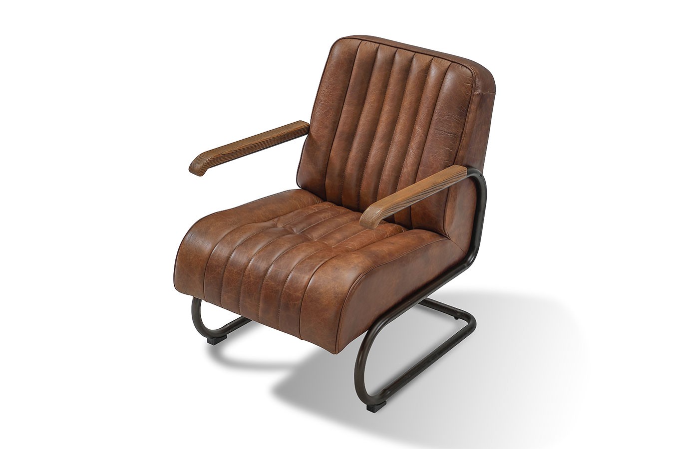 Lounge Sessel Marco Car 1930 Leder braun
